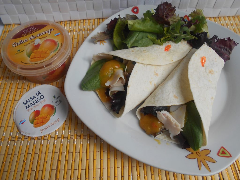 784° receta WRAPS DE POLLO Y MANGO — MAYTE EN LA COCINA