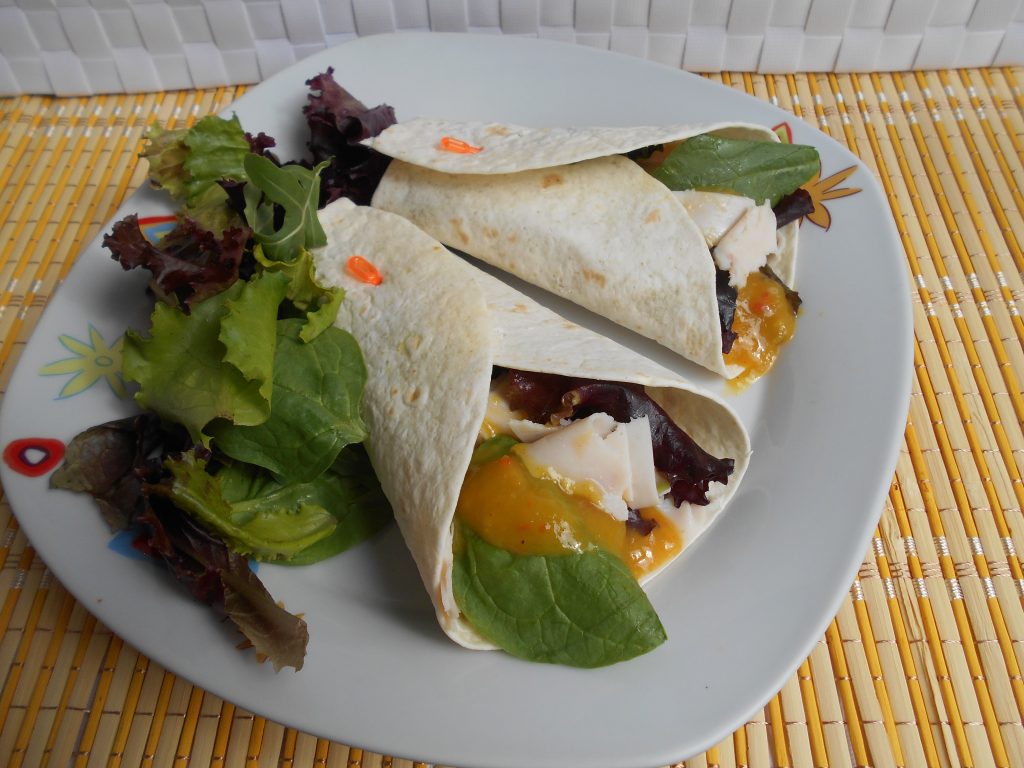 784° receta WRAPS DE POLLO Y MANGO — MAYTE EN LA COCINA